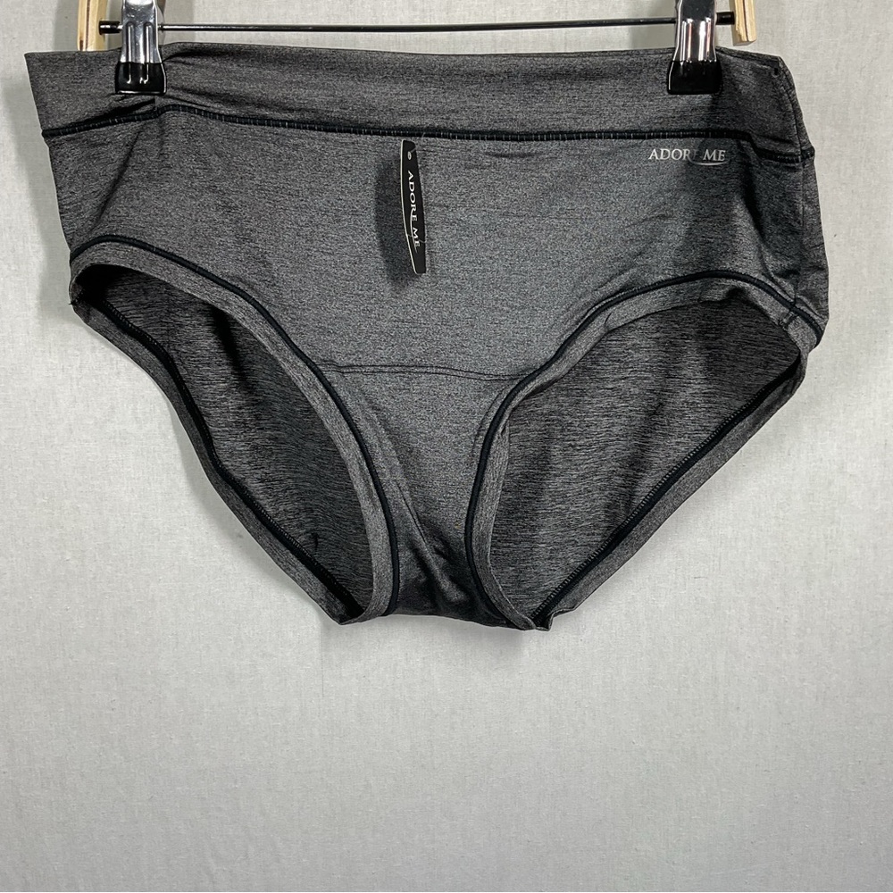 Adore Me Gray Bikini Panties in Size 1X NWT
